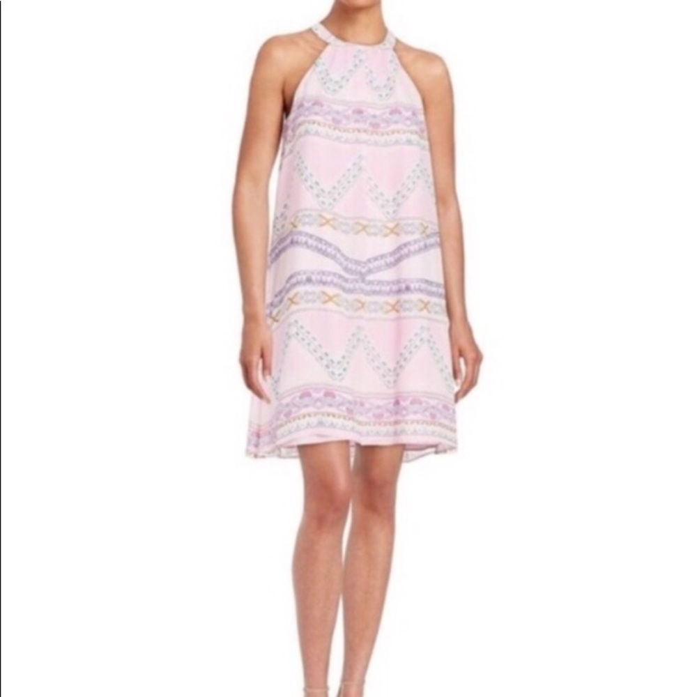 Cece Pink Halter Dress size 8